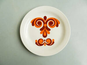 ケーキプレート　ドイツ製　CP　オレンジ　陶器　レトロ　ヴィンテージ　食器　テーブルウェア　キッチン