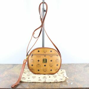 MCM LEATHER LOGO LEATHER SHOULDER BAG HAND MADE IN WEST GERMANY/エムシーエムレザーロゴショルダーバッグ