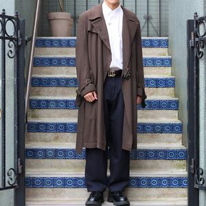 Y's YOHJI YAMAMOTO WOOL BELTED COAT MADE IN JAPAN/ワイズヨウジヤマモトウールベルテッドコート