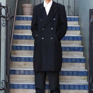 Aquascutum CASHMERE100% DOUBLE CHESTERFIELD COAT MADE IN ENGLAND/アクアスキュータムカシミヤ100%ダブルチェスターフィールドコート
