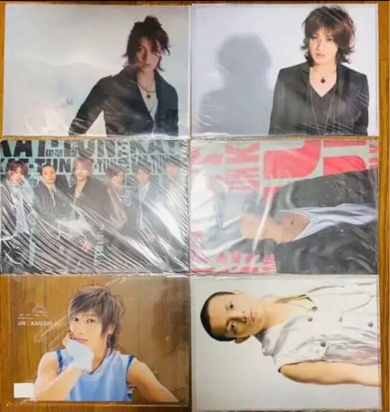 3 新品 KAT-TUN 赤西仁 クリアファイル 6枚セット 亀梨和也 上田竜也 中丸雄一 ジャニーズ 公式グッズ