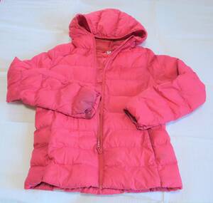  size 150 Uniqlo woman . direction down pink hood removed un- possible soiling equipped 