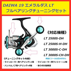 ▽ 送料込 DAIWA ダイワ 19 エメラルダス ダブルハンドル用 フルベアリング 　セット