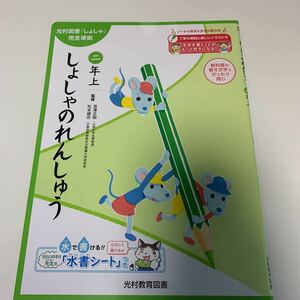 Y03.192 しょしゃのれんしゅう 水書シート 2年生 小2 小学生 上 テスト 家庭学習用 復習用 小学校 ドリル 国語 算数 理科 社会 漢字 計算