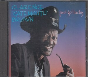 CD CLARENCE GATEMOUTH BROWN JUST GOT LUCKYk RaRe ns* gate mouse * Brown foreign record 