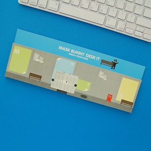 JSTORY MASK BUNNY DESK IT WEEKLY STICKY NOTE 付箋 付せん 未使用新品 韓国 雑貨