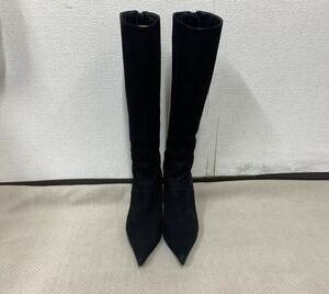  beautiful legs COMEXkomeks long boots 22. original leather suede boots pin heel back fastener made in Japan inspection ) Diana Amuro Namie 