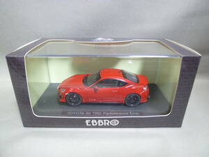  EBBRO 1/43 Toyota 86 TRD Performance line red 