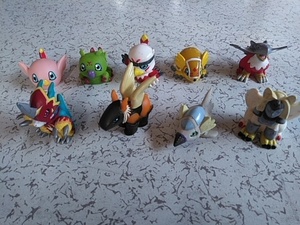  digimon finger doll 9 point Polo monwa-mmon Hawk monarumajimon sub Mali mon other 2000 year ~