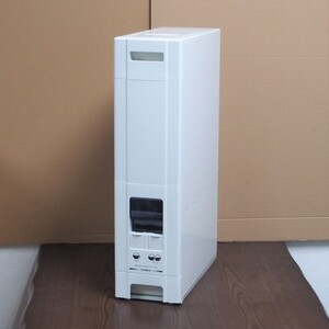 ★白色 無洗米兼用コンパクトライスボックス(米びつ) 32kg 新品★