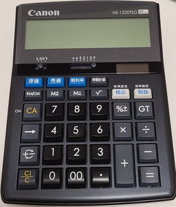 Canon キャノン 電卓 HS-1220TSG
