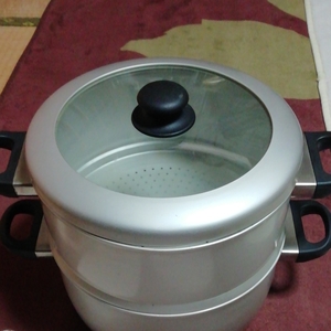 両手鍋 蒸し器