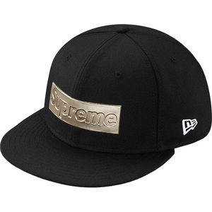 7 1/8 supreme metallic box logo new era black