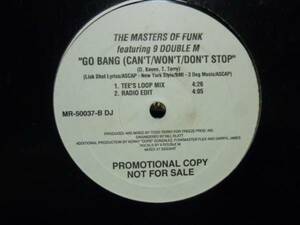 【us original】the masters of funk/go bang/nine/9 double m