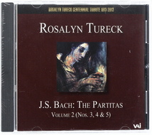 【新品未開封】 バッハ：パルティータ第3、4、5番　The Partitas Vol.2 - Nos.3,4＆5　ロザリン・テューレック　Rosalyn Tureck　VAI AUDIO_画像1