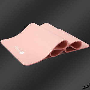 【滑らないハニカム模様】 ヨガマット 183×61cm 収納バンド TPE材 NBR素材 滑り止め 防水 肌に優しい 防音 フィットネス ピンク