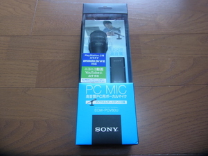 SONY Sony elect let condenser microphone ro ho nECM-PCV80U PC MIC Mike holder stand attached unused!