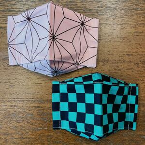 ハンドメイド 鬼滅の刃 きめつ 西村大臣風 立体インナー 子供☆女性 Mサイズ 2枚