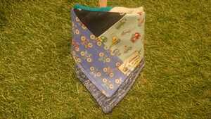  hand made baby's bib reversible both sides double gauze baby baby's bib neck around approximately 32cm.....No.953