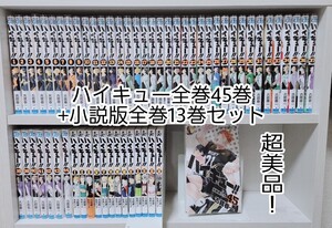 ハイキュー全巻45巻セット+小説版全巻13巻セット!超美品!F01