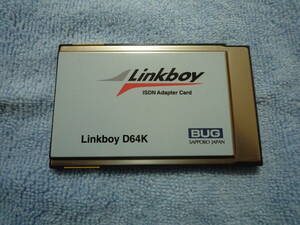 【ジャンク】PCMCIA ISDNアダプター　Linkboy D64K