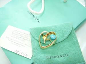 ★とちぎ屋！【Ｔｉｆｆａｎｙ】ティファニー ７５０（Ｋ１８ＹＧ） パロマピカソ ブローチ 三越百貨店購入品！優雅な逸品！★