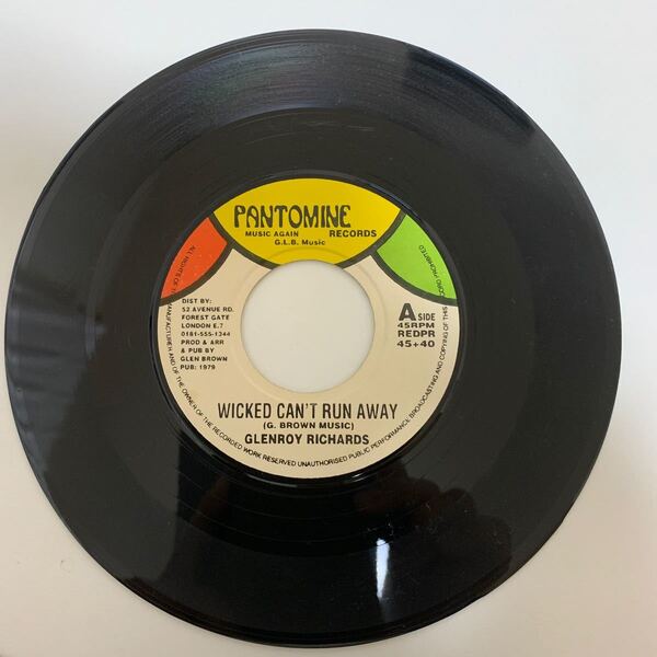 GLENROY RICHARDS レゲエ7インチ