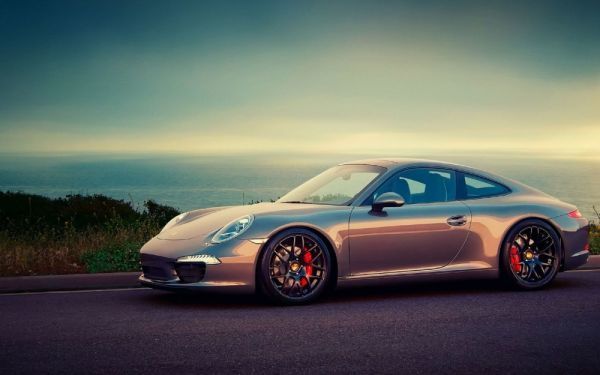 ملصق ورق جدران Porsche 911 GT3 991 2014 باللون العنابي، إصدار واسع للغاية 921 × 576 مم (نوع الملصق القابل للإزالة) 005W1, السلع المتعلقة بالسيارات, من قبل الشركة المصنعة للسيارة, بورش