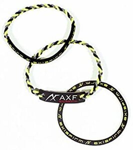 新品 送料無料 正規品 イエロー　黄色 ブラック　黒　 AXF アクセフ Color Band 3-piece set カラーバンド3本セット ブレスレット×3 手首