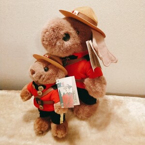 ぬいぐるみ ムース&ベア カナダレッドコート マウントポリス RCMP タグ付