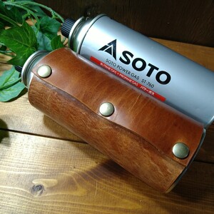 本革早いもの勝ち!イタリア産レザー■チョコ■CB缶カバー 【即発送!】グルキャン