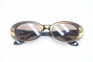 GUCCI グッチ ヴィンテージ サングラス メガネ 眼鏡 ブラウン イエロー GG 2413/N/S サイズ52□19 メンズ 良好 N34437 正規品