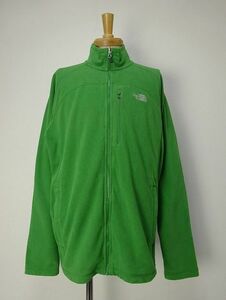 THE NORTH FACE ノースフェイス POLARTEC ラグラン フルジップ フリースジャケット 軽量 アウトドア ビッグサイズ (XL) グリーン S-132