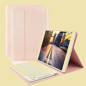 セール　新品 iPad COO N-YP ケ-ス (ロ-ズゴ-ルド) 9.7 Bluetooth キ-ボ-ド付き