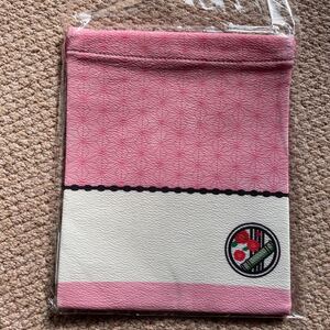 鬼滅の刃 ちりめん風巾着 ねずこ柄