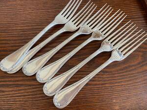  Chris to full Rubansryu van original silver plating made table Fork 6 pcs set 21cm/Christofle/468-10