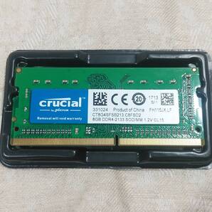 新品Crucialクルーシャル 8GBメモリ DDR4 PC4-17000 2133MHz 260Pin ノートPC用 CL15 SODIMMラップトップメモリ 送料無料