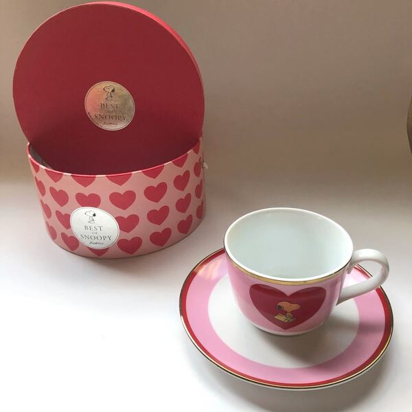 BEST OF SNOOPY Pink Love カップ&ソーサー スヌーピー