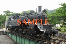 D-19東【鉄道写真】Ｌ版６枚　若桜鉄道　C12　蒸気機関車　SL　若桜駅_画像4