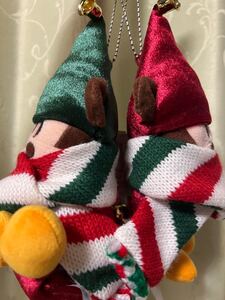 ディズニーリゾートクリスマス リルリンリン ぬいぐるみバッジ&ぬいぐるみバンド2点セット