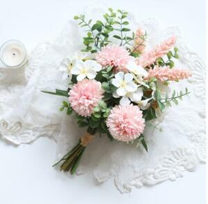  hand made * bouquet * wedding * party for * structure . flower * pink 