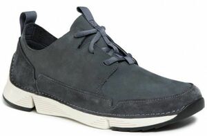 送料無料 CLARKS 28cm 44.5 スニーカー ダークブルー スエード レザー 革 アウトドア ビジネス スリッポン ランニング ブーツ YYY67