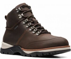 送料無料 CLARKS 26cm ブーツ ブラウン GTX ゴアテック ウォータープルーフ マウンテン 防水 レザー 登山 ビジネス スニーカー YYY70