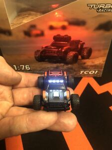 TURBO RACING 1/76 超小型RC C81 Big Foot Baby Monster (Black) Ready To Run セット 新品!