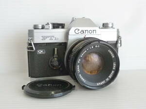 47810◆Canon/キヤノン FTb QL 一眼レフ フィルムカメラ , レンズ CANON LENS FD 50mm 1:1.8 S.C.◆