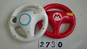 Nintendo 任天堂 ニンテンドー Wii ゲーム コントローラー ハンドル マリオカート 専用 マリオカート8 HORI マリオ カラー 中古 純正