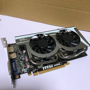 中古品MSI TwinFrozr Ⅱ HAWK R5770 1GB 1024MB DVI HDMI DDR5 グラフィックボード PCI-Express /SHZ240