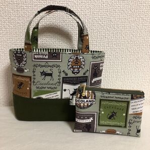 ハンドメイド ミニトートバッグ&ミニポーチ