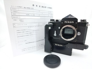 【キィートスオーバーホール】Nikon F アイレベル ブラック + F-36 モータードライブ 修理票付 ニコン