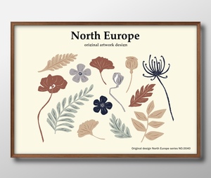 Art hand Auction 7629■Free shipping!!A3 poster Design Botanical Modern Art Scandinavia/Korea/Painting/Illustration/Matte, residence, interior, others